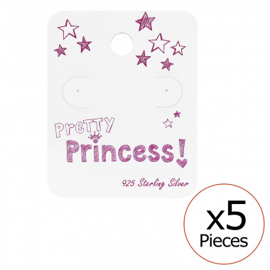 Pretty Princess Ear Stud Cards - Paper Packaging SD34080