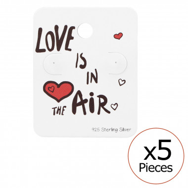 Love Is In The Air Ear Stud Cards - Paper Packaging SD34087