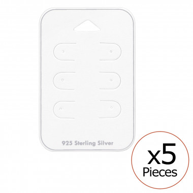 Card For 3 Pairs Of Ear Studs - Paper Packaging SD34088
