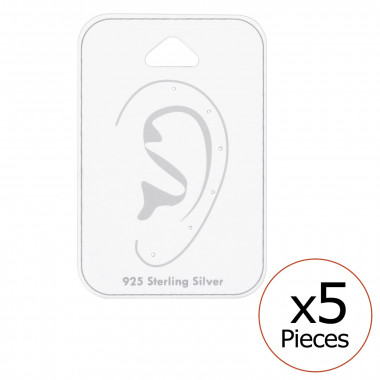 Card For 6 Pieces Ear Studs - Paper Packaging SD34089