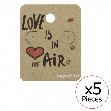 Love Is In The Air Ear Stud Cards - Paper Packaging SD34096