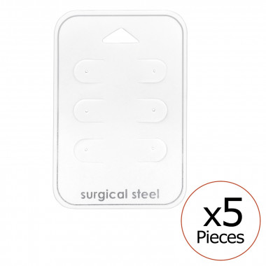 Card For 3 Pairs Of Ear Studs - Paper Packaging SD34097