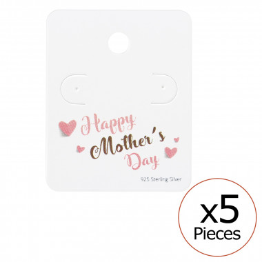 Happy Mother's Day Ear Studs Cards - Paper Packaging SD35819