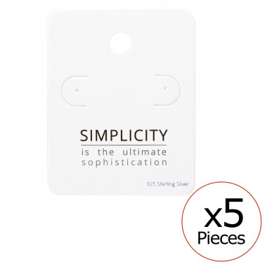 Simplicity Ear Studs Cards - Paper Packaging SD35827
