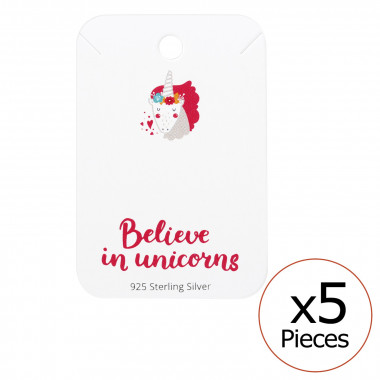 Believe In Unicorns Ear Studs Cards - Paper Packaging SD35833