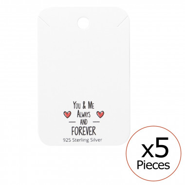 You & Me Forever Necklaces Cards - Paper Packaging SD35837