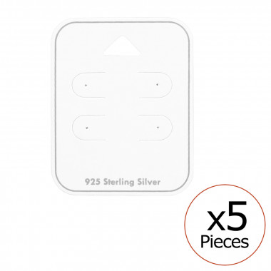 Card For 2 Pairs Of Ear Studs - Paper Packaging SD49453