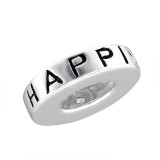 Happiness - 925 Sterling Silver Beads with CZ/Crystal SD14934