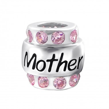 Mother - 925 Sterling Silver Beads with CZ/Crystal SD19829