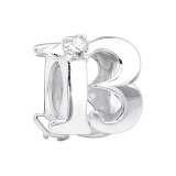 Number Thirteen - 925 Sterling Silver Beads with CZ/Crystal SD3653