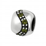 Round - 925 Sterling Silver Beads with CZ/Crystal SD3789 Round - 925 Sterling Silver Beads with CZ/Crystal SD3789