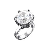 Ring - 925 Sterling Silver Beads with CZ/Crystal SD5021