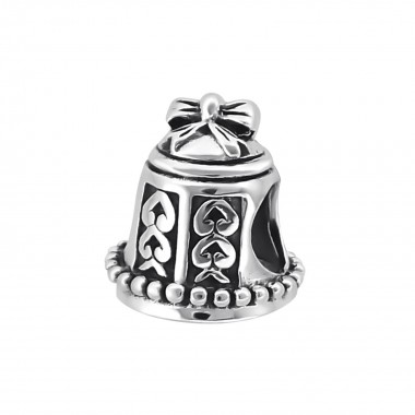 Bell - 925 Sterling Silver Simple Beads SD10117