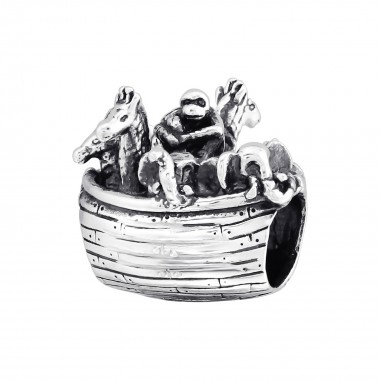 Animal Boat - 925 Sterling Silver Simple Beads SD10216