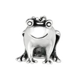 Frog - 925 Sterling Silver Simple Beads SD10221