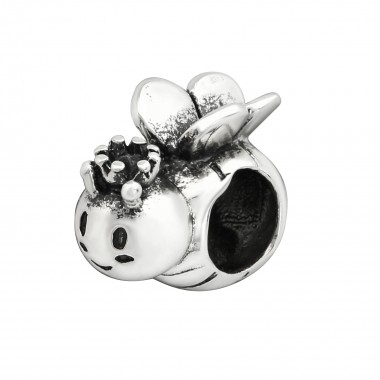 Flying bee - 925 Sterling Silver Simple Beads SD10223