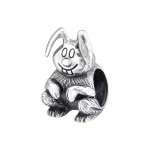 Bunny Rabbit - 925 Sterling Silver Simple Beads SD10225 Bunny Rabbit - 925 Sterling Silver Simple Beads SD10225
