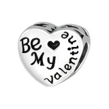 Heart Be My Valentine - 925 Sterling Silver Simple Beads SD10612