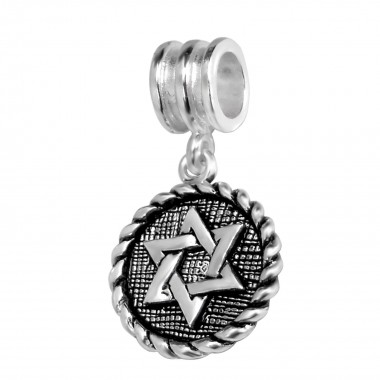 Hexagram - 925 Sterling Silver Simple Beads SD10954