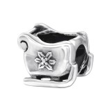 Sled - 925 Sterling Silver Simple Beads SD11032