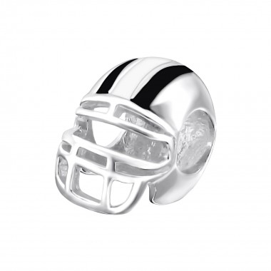 Helmet - 925 Sterling Silver Simple Beads SD11038