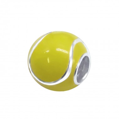 Tennis Ball - 925 Sterling Silver Simple Beads SD11049