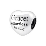 Heart Grace - 925 Sterling Silver Simple Beads SD12937