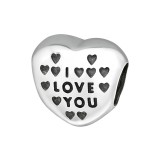 Heart I Love You - 925 Sterling Silver Simple Beads SD13030
