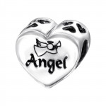 Heart Angel - 925 Sterling Silver Simple Beads SD13032 Heart Angel - 925 Sterling Silver Simple Beads SD13032