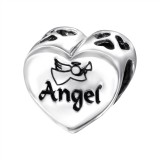 Heart Angel - 925 Sterling Silver Simple Beads SD13032