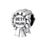 Best Mum Award - 925 Sterling Silver Simple Beads SD13785