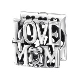 Love Mum - 925 Sterling Silver Simple Beads SD13791