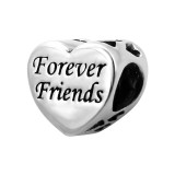 Heart Forever Friends - 925 Sterling Silver Simple Beads SD14707