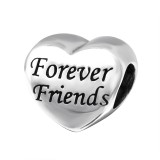 Heart Forever Friends - 925 Sterling Silver Simple Beads SD15962