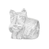 Dog - 925 Sterling Silver Simple Beads SD22694
