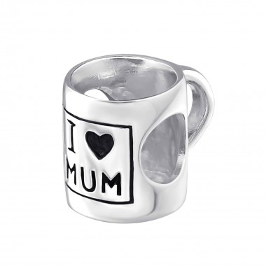 I Love Mum - 925 Sterling Silver Simple Beads SD22702