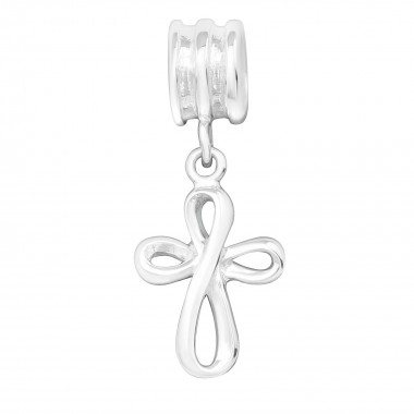 Cross - 925 Sterling Silver Simple Beads SD23569