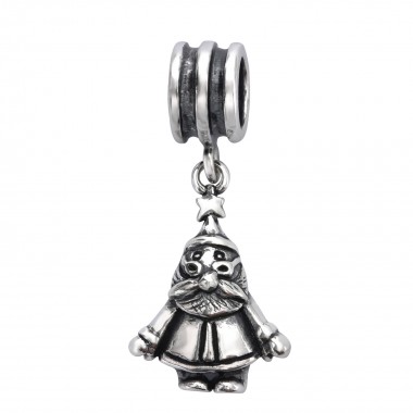 Santa Claus - 925 Sterling Silver Simple Beads SD28223