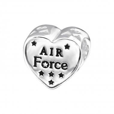 Usa Air Force - 925 Sterling Silver Simple Beads SD28297