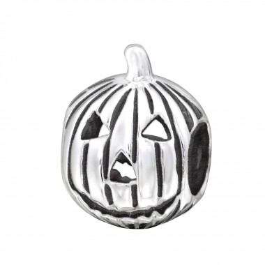 Pumpkin - 925 Sterling Silver Simple Beads SD2848