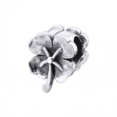 Flower - 925 Sterling Silver Simple Beads SD2851