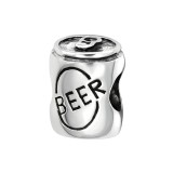 Beer Can - 925 Sterling Silver Simple Beads SD2859