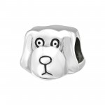 Dog - 925 Sterling Silver Simple Beads SD2876 Dog - 925 Sterling Silver Simple Beads SD2876