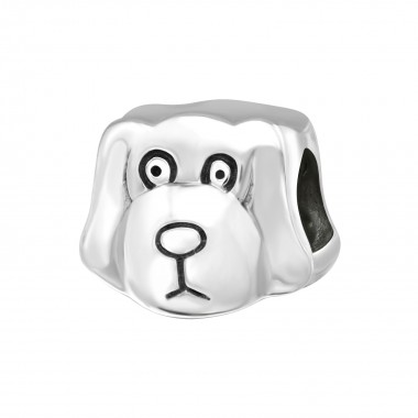 Dog - 925 Sterling Silver Simple Beads SD2876