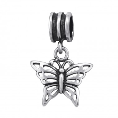 Butterfly - 925 Sterling Silver Simple Beads SD28917