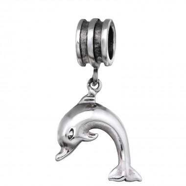 Dolphin - 925 Sterling Silver Simple Beads SD28919