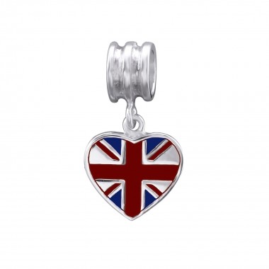 Uk Flag - 925 Sterling Silver Simple Beads SD29522