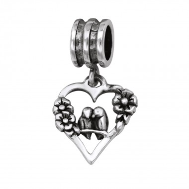 Heart - 925 Sterling Silver Simple Beads SD29552