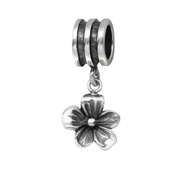 Flower - 925 Sterling Silver Simple Beads SD29558