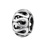 Round - 925 Sterling Silver Simple Beads SD4393